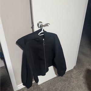 Black Women's Zip-Up Hoodie